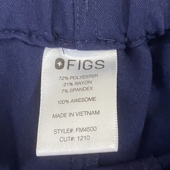 Figs Pisco Basic Scrub Pants Men's Blue Medium FM4500 - Picture 8 of 11